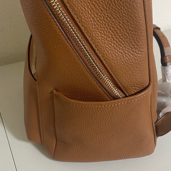 Kate Spade Leila Medium Dome Backpack Pebbled Leather Warm Ginger NWOT - Picture 7 of 11